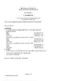 Usnesení Rady městské části Praha 14 č. 302/RMČ/2026 ze dne 03.06.2026 k návrhu na 9. rozpočtové opatření městské části Praha 14 na rok 2026. Rada schvaluje 9.…