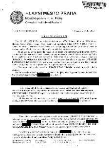 Úřední záznam Městské policie hl. m. Prahy, Obvodní ředitelství Praha 1. Č.j. MPPH 54541 /2025/OŘ 1, v Praze dne 18. 05. 2025. Dne 18. 05. 2025 hlídka 90 ve sl…