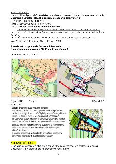 Mapa s vyznačeným územím a katastrálními parcelami v rámci návrhu metropolitního plánu.