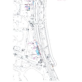 Situační výkres dopravního značení v lokalitě Podolské nábřeží v Praze. Mapa obsahuje vyznačené parcely (např. 400004, 400005, 400008, 400010, 400012, 400016,…