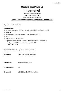Městská část Praha 11, USNESENÍ, 25. schůze rady městské části konaná dne 31.08.2026, číslo usnesení 0900/25/R/2026. Předmět: Zpráva o plnění hospodaření MČ Pr…