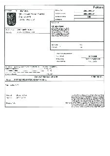 Faktura č. 2025300037, variabilní symbol 2025300037, konstantní symbol 308. Dodavatel: Městská část Praha - Nedvězí, Únorová 15/3, 10300 Praha 10, IČO: 0024051…
