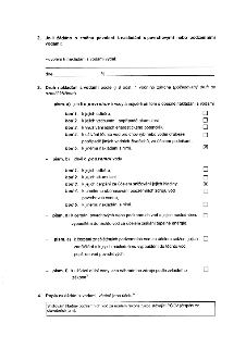 2. Je-li žádáno o změnu povolení k nakládání s povrchovými nebo podzemními vodami:
Povolení k nakládání s vodami vydal: [prázdné] dne [prázdné] čj. [prázdné]
3…