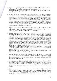Strana 3 smlouvy o poskytnutí dotace, obsahující body 3 až 9:
3. Příjemce nesmí převádět dotaci na jiné subjekty ani ji použít k účelu zisku.
4. Povinnost info…
