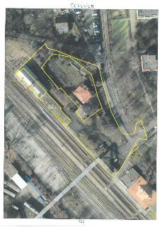 Katastrální situační výkres (ortofotomapa) oblasti Čakovice. Vyznačeny jsou hranice pozemků žlutými liniemi a parcelní čísla: 1572/10, 1572/30, 1572/31, 1572/3…