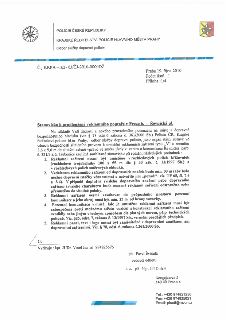 Dokument Policie České republiky, Krajské ředitelství policie hlavního města Prahy, Odbor služby dopravní policie. Č.j. KRPA-162-63/ČJ-2010-0000DŽ, Praha 19. ř…