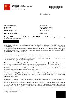 HLAVNÍ MĚSTO PRAHA, MAGISTRÁT HLAVNÍHO MĚSTA PRAHY, Odbor školství, mládeže a sportu, Oddělení sekretariátu a projektů

Dle rozdělovníku

Váš dopis zn./ze dne:…