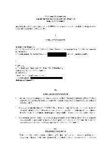 Veřejnoprávní smlouva o poskytnutí dotace z rozpočtu MČ Praha 20, číslo: S/12/2026/0017. Smluvní strany: Poskytovatel: Městská část Praha 20, sídlo: Jívanská 6…