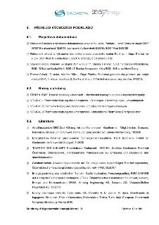 Stránka 11 z 101 dokumentu 'Studie využití geotermální energie Metra I. D'. Obsahuje seznam výchozích podkladů rozdělený do tří sekcí: 4.1. Projektová dokument…