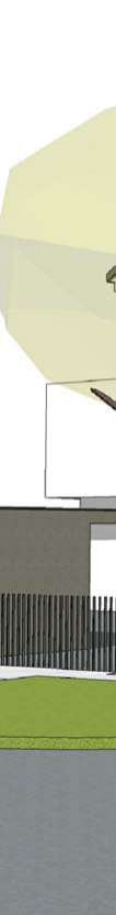 Architektonická vizualizace projektu rodinného domu.