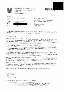 Úřední dopis Městské části Praha 12 ze dne 19. ledna 2026, podepsaný starostou Ing. Vojtěchem Kosem, MBA. Předmětem je žádost o poskytnutí dotace ve výši 35 mi…