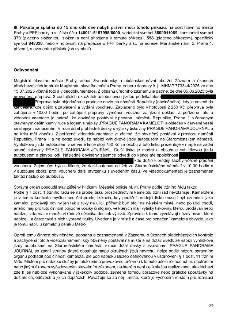 Úřední dokument (strana 2/5) týkající se pokuty za neoprávněný prodej služeb. Obsahuje: III. Pokuta je splatná do 15 dnů na účet hl. m. Prahy u PPF banky a.s.,…