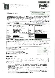 Objednávka č. OBJ/51/03/002448/2023 ze dne 20.06.2023. Objednatel: Hlavní město Praha, Mariánské nám. 2/2, 110 01 Praha 1, IČO 00064581, kontaktní osoba Martin…