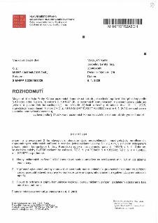 ROZHODNUTÍ Magistrátu hlavního města Prahy, odboru pozemních komunikací a drah, č. j. MHMP-1341048/2025/O4/Lj, ze dne 5. 1. 2026. Rozhodnutí povoluje zřízení a…
