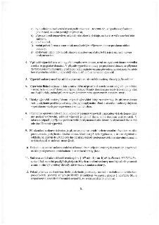Textová část smlouvy o poskytnutí dotace, body c) až g) a body 4 až 12:

c) bylo zahájeno insolvenční řízení podle zákona č. 182/2006 Sb., o úpadku a způsobech…