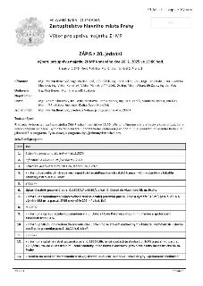 Zápis z 20. jednání Výboru pro správu majetku ZHMP konaného dne 20. 2. 2025 ve 13:00 hod. v Nové Radnici, Praha 1. Přítomni: Mgr. Martin Benkovič, Mgr. Vladan…