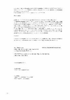 Druhá strana správního rozhodnutí o povolení zřízení a provozování reklamního zařízení. Text obsahuje: upřesnění umístění zařízení (min. 6,5 m od vodícího pásu…