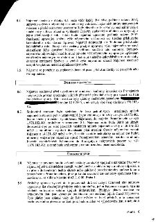 Strana 6 nájemní smlouvy obsahující body 8.4 až 8.9. Bod 8.4 upravuje valorizaci nájemného o míru inflace. Bod 8.5 definuje zaplacení nájemného dnem připsání n…