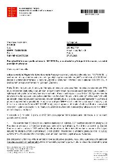 Úřední dopis Magistrátu hlavního města Prahy (Odbor investiční) ze dne 27.07.2026, č. j. MHMP 728387/2026, reagující na žádost o informace podle zákona č. 106/…