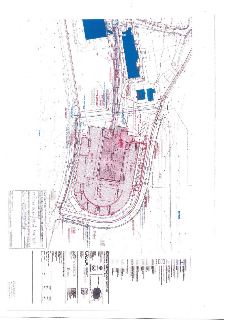 Situační výkres stavby 'Motolské onkologické centrum'. Dokument obsahuje technické schéma umístění budov, inženýrských sítí a komunikací v areálu nemocnice Mot…