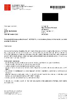 Úřední dopis Magistrátu hlavního města Prahy, Odboru památkové péče, ze dne 09.09.2026. Předmět: Poskytnutí informací podle zákona č. 106/1999 Sb. o svobodném…