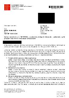 Úřední dopis Magistrátu hlavního města Prahy, odboru dopravy, ze dne 13.05.2026. Předmět: Vyřízení žádosti dle z. č. 106/1999 Sb. o svobodném přístupu k inform…