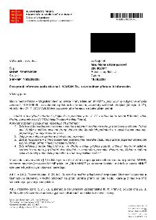 Úřední odpověď Magistrátu hlavního města Prahy (MHMP) ze dne 10. 8. 2026 na žádost o informace podle zákona č. 106/1999 Sb. týkající se pozemku parc. č. 21 v k…