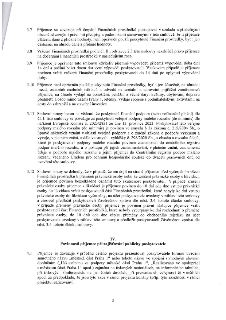 Strana 3 smlouvy obsahující body 3.7 až 4.1: 3.7 Povinnost příjemce postupovat v souladu s právními předpisy a zákaz úhrady DPH z dotace. 3.8 Vrácení prostředk…