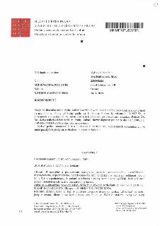 Rozhodnutí Magistrátu hlavního města Prahy, odboru pozemních komunikací a drah, č.j. MHMP-622476/2023/O4/KI ze dne 24. 3. 2023. Předmětem je povolení umístění…