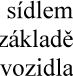 Textový fragment: "sídlem", "základě", "vozidla"