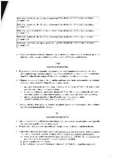 Tabulka sankcí za pozdní předložení vyúčtování dotace: do 15 dnů 20 %, do 30 dnů 40 %, do 45 dnů 60 %, do 60 dnů 80 %, po 60 dnech 100 %. Bod 3: Poskytovatel m…