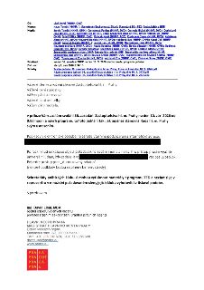 Dopis – pozvánka na 36. zasedání Zastupitelstva hl. m. Prahy. Od: Lísal David (MHMP, OVO). Komu: Havel Tomáš; Starostové (Bechovice až Zlicin); Starostové P1 -…