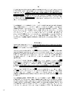 Úřední dokument (strana 2/7) obsahující rozhodnutí o přestupku poskytovatele zdravotních služeb Gynzde s.r.o. Bod II: Poskytovatel uznán vinným z porušení povi…