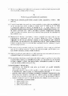 2.1 Dotace se poskytuje bezhotovostním převodem na bankovní účet příjemce do 30 dnů od podpisu veřejnoprávní smlouvy.

III. Podmínky použití peněžních prostřed…