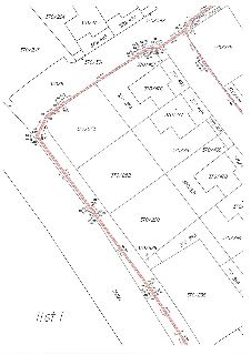 Katastrální mapa zobrazující parcely v dané lokalitě. Čísla parcel: 370/264, 370/475, 370/492, 370/392, 370/443, 370/247, 370/493, 370/391, 370/5, 370/407, 370…