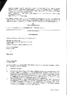 Naskenovaná stránka smlouvy (strana 2 celkem 7). Obsahuje text: Podmínka uvedená v odst. 2 tohoto článku. Výzva k uzavření Kupní smlouvy musí být učiněna písem…