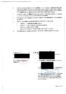 Naskenovaná stránka textového dokumentu (smlouva), článek 4 až 8. Článek 4: Vnitřní členění této smlouvy... Článek 5: Smlouvu lze měnit či doplňovat pouze píse…