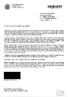 Úřední dopis Hlavního města Prahy (Ing. Zdeněk Kovář) ze dne 24. července 2025, č. j. MHMP 731199/2025, adresovaný starostům městských částí. Předmětem je zasl…