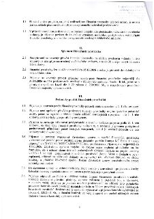 Druhá strana smlouvy o poskytnutí dotace. Obsahuje body: 1.3 (změna projektu), 1.4 (nesouhlas poskytovatele), II. Splatnost Finančních prostředků (body 2.1-2.3…