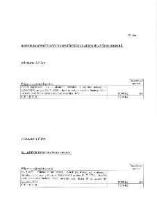 Příloha: ROZPIS ROZPOČTOVÝCH OPATŘENÍ DLE JEDNOTLIVÝCH ODBORŮ. PŘÍJMOVÁ ČÁST: Příjem z pojistných plnění, ČSOB pojišťovna, a.s. – ukončení likvidace z pojistné…