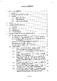 TABLE OF CONTENTS

1. EXECUTIVE SUMMARY .................................................................................................. 4
    1.1. Introduct…