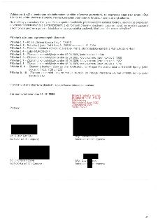 Naskenovaná stránka textového dokumentu. Vzhledem k výše uvedeným skutečnostem vzniklo důvodné podezření, že dopravce Stanislav Brchl, IČO: 16113152, sídlo: Ve…
