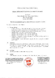 Usnesení Rady městské části Praha-Dolní Chabry č. 956/26/RMČ ze dne 18.02.2026 k návrhu Inventarizační zprávy roku 2025 se stavem k 31.12.2025. Rada bere na vě…