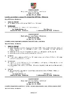 USNESENÍ Rady městské části Praha - Běchovice, číslo 1/101/26, ze dne 14. 10. 2026. k návrhu na schválení programu 101. jednání Rady MČ Praha - Běchovice. Rada…