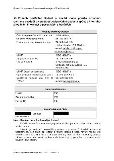 Provozní řád vyjmenovaného stacionárního zdroje znečišťování ovzduší, část 13: Způsob podávání hlášení o havárii nebo poruše orgánům ochrany ovzduší a veřejnos…