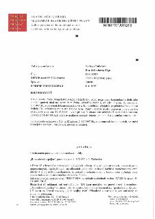 Naskenovaná stránka rozhodnutí Magistrátu hlavního města Prahy. Hlavička: HLAVNÍ MĚSTO PRAHA, MAGISTRÁT HLAVNÍHO MĚSTA PRAHY, Odbor pozemních komunikací a drah…