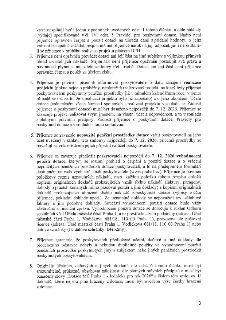 Strana 3 smlouvy o poskytnutí dotace MČ Praha 1. Obsahuje body 3 až 8: 3. Zákaz převodu dotace a postoupení práv. 4. Povinnost informovat o zahájení realizace…