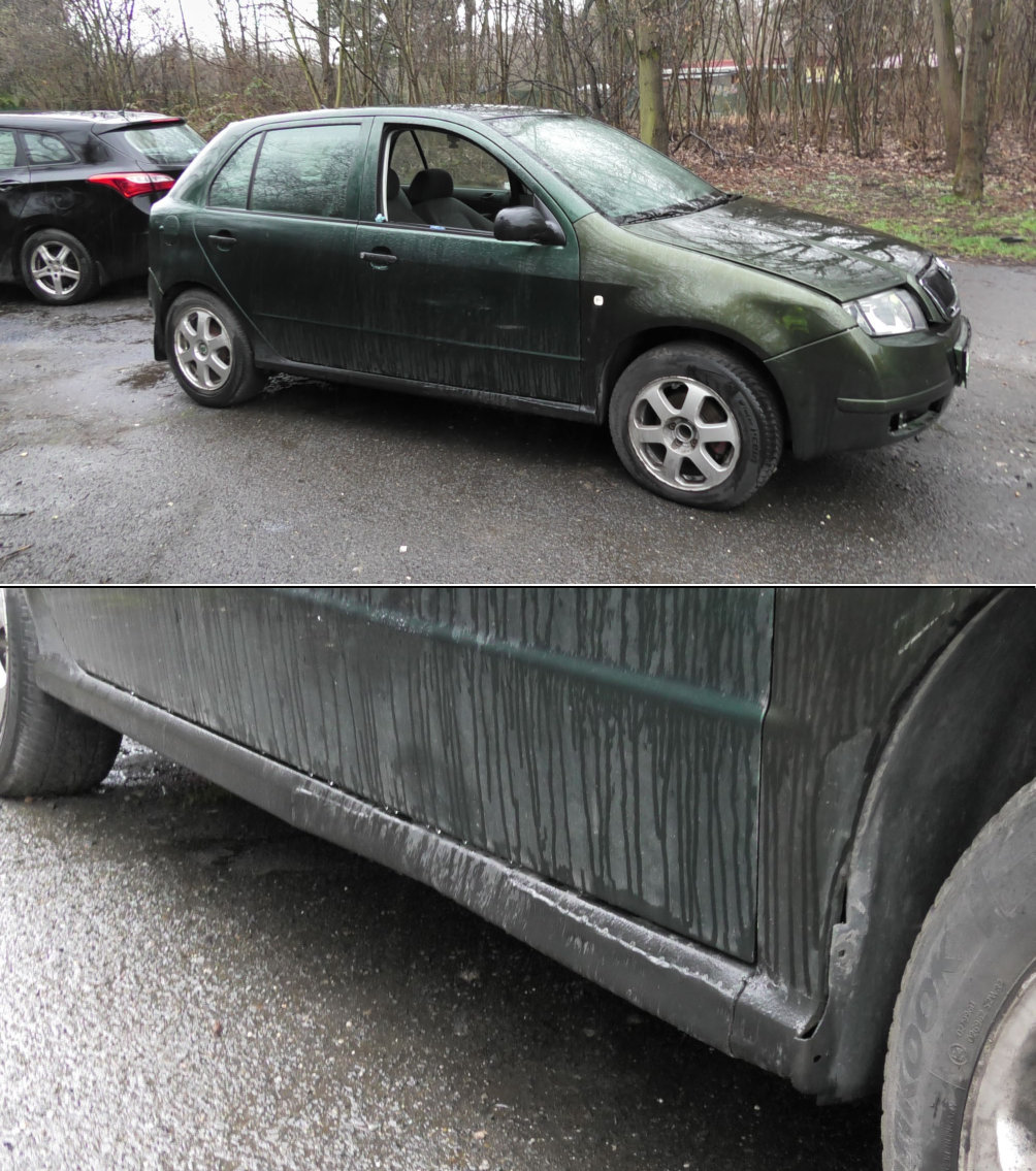 Fotografie osobního automobilu zachyceného v exteriéru.