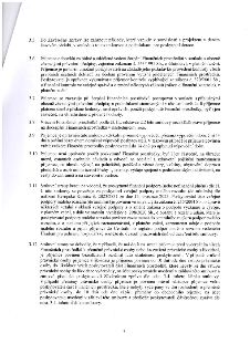 Strana 3 smlouvy o poskytnutí dotace obsahující body 3.5 až 3.12. Body upravují pravidla pro vyúčtování nákladů, vedení účetnictví, kontrolu čerpání prostředků…