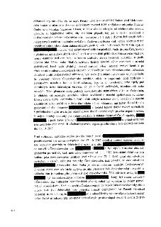 Naskenovaná stránka úředního dokumentu (rozhodnutí) psaná v češtině, obsahující odstavce textu týkající se posuzování státního občanství, dekretu č. 33/1945 Sb…